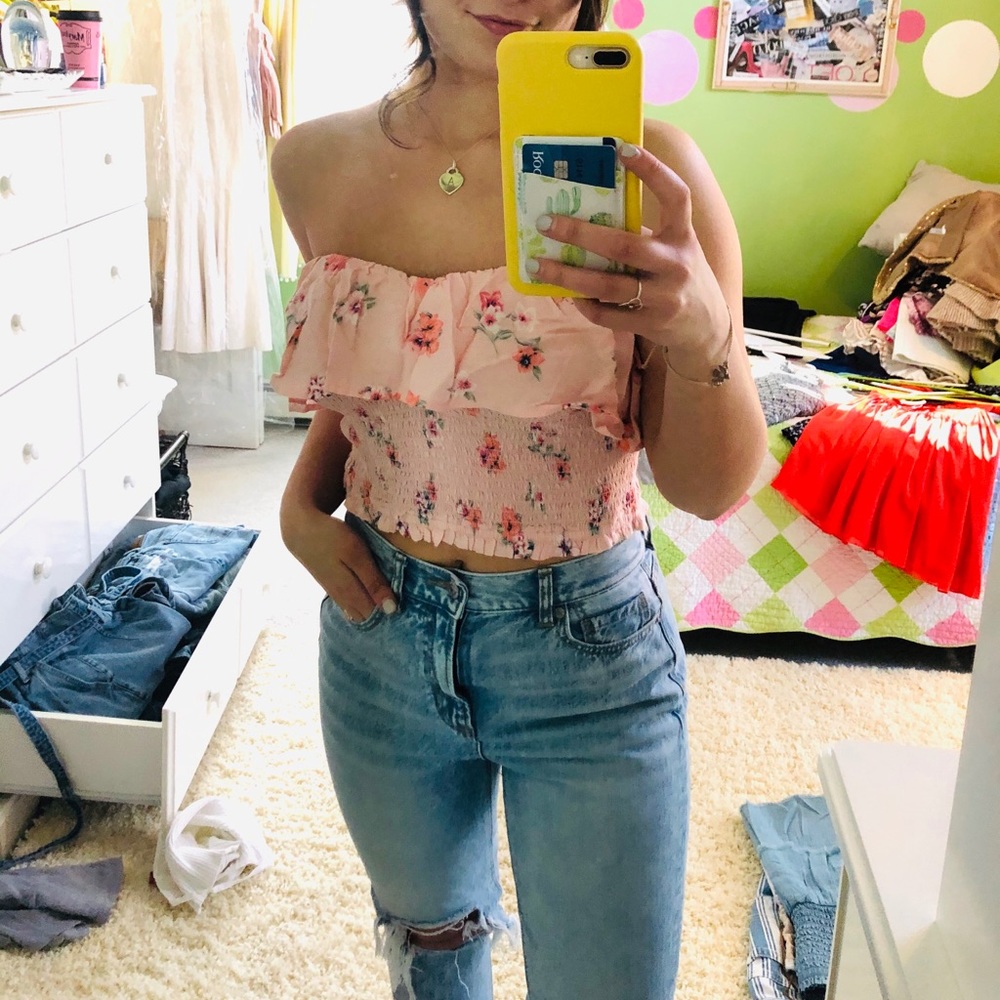 Holister size large strapless shirt